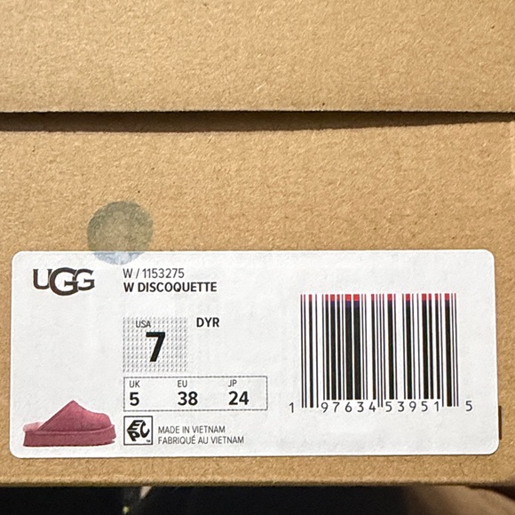 UGG Blush Pink Suede Slippers - Picture 3 of 3